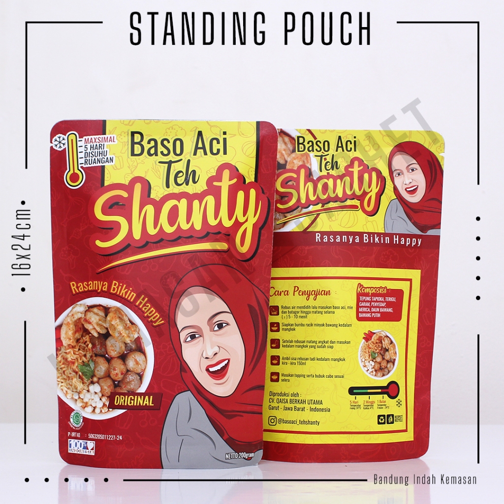 Standing pouch full print sale