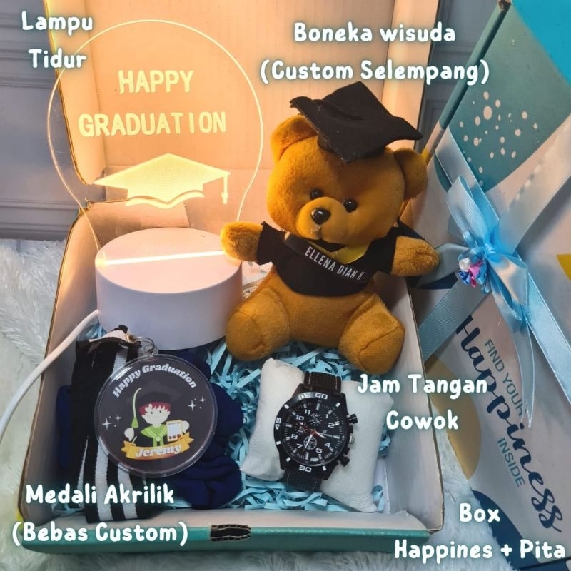 Jual Hampers Wisuda Cowok Kado Wisuda Medali Graduation ( LBD ...