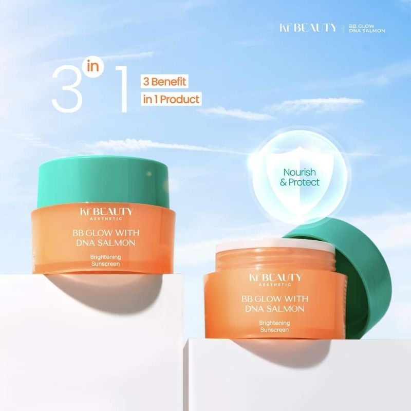 Jual BB GLOW DNA SALMON SUNSCREEN SPF 50++ PA++ | Shopee Indonesia