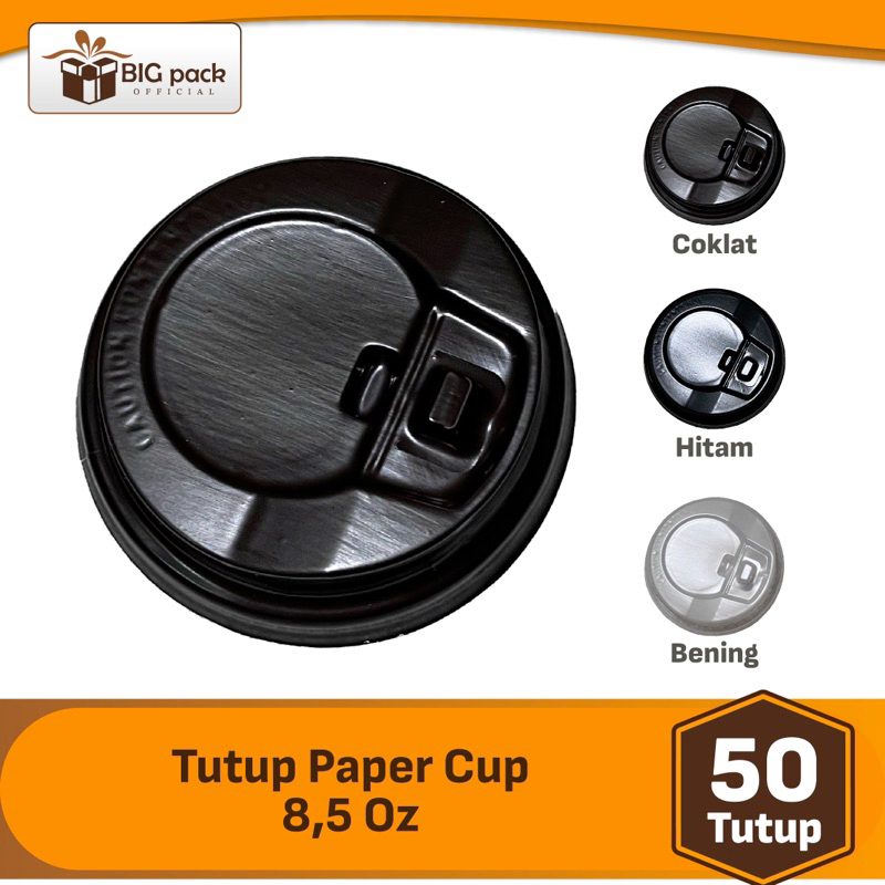 Jual Tutup Paper Cup 8,5 Oz / Gelas Kertas Tahan Panas untuk Kopi Teh ...