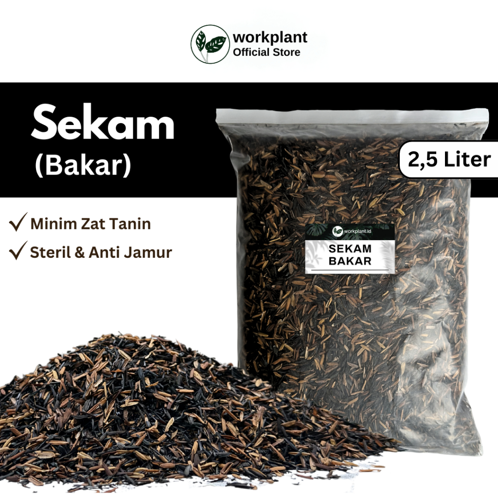 Jual Workplant - Sekam Bakar Arang Sekam Media Tanam 2,5 Liter | Shopee ...