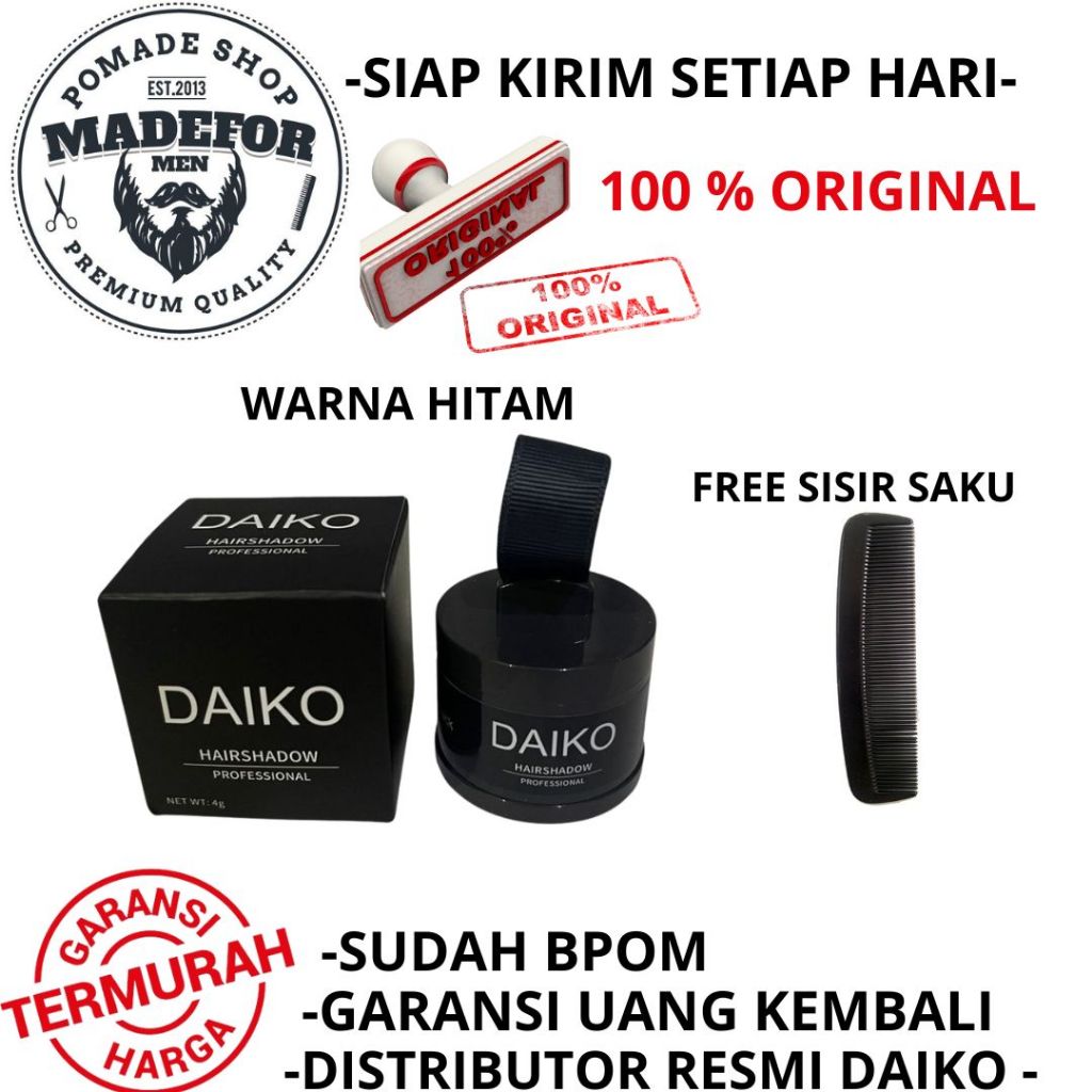 Jual DAIKO HAIR SHADOW BUKAN MAYCHEER DAIKO HAIR SHADOW WARNA HITAM ...