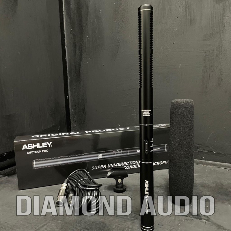 Jual Mic Kabel Condenser Ashley Shotgun Pro Original CONDENSOR