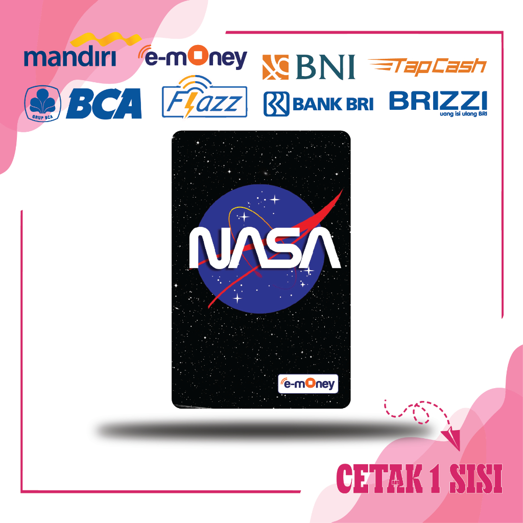 Jual KARTU EMONEY GAMBAR NASA LUAR ANGKASA LOGO MANDIRI FLAZZ BCA GEN 2 ...