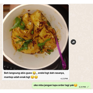 Jual Wonton Pangsit Pedas Kuah Atau Kering Isi Ayam Full Plus Bumbu Dan 