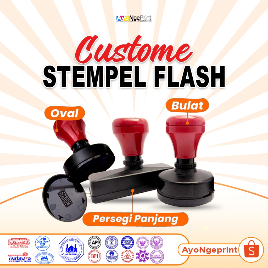Jual Stempel Perusahaan, logo, lunas stample flash stemple praktis ...