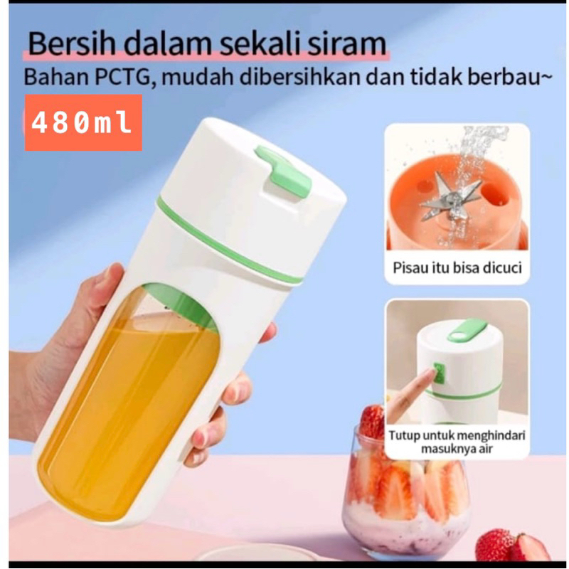 Jual BLENDER PORTABLE 480ML ORIGINAL Blender Juicer | Shopee Indonesia