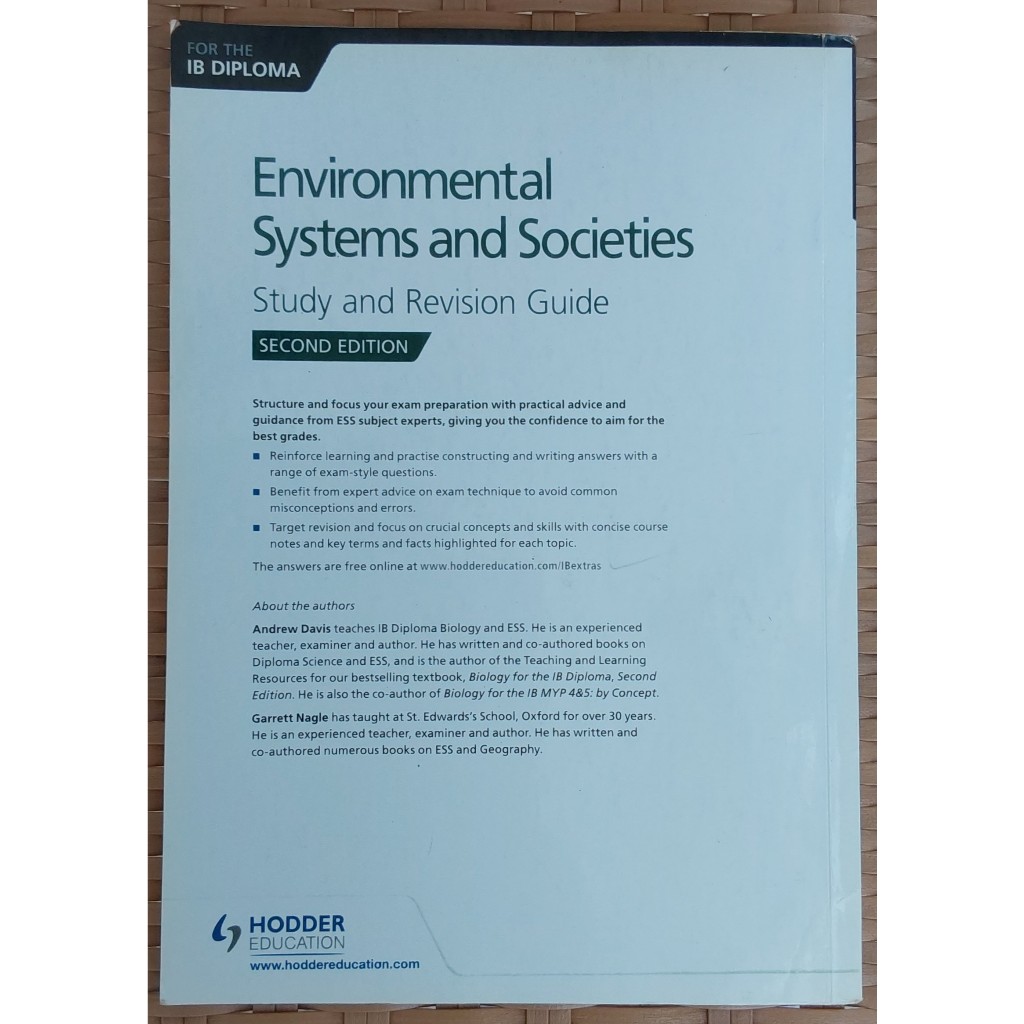 Jual Environmental Systems and Societies (ESS) IB Diploma Study ...