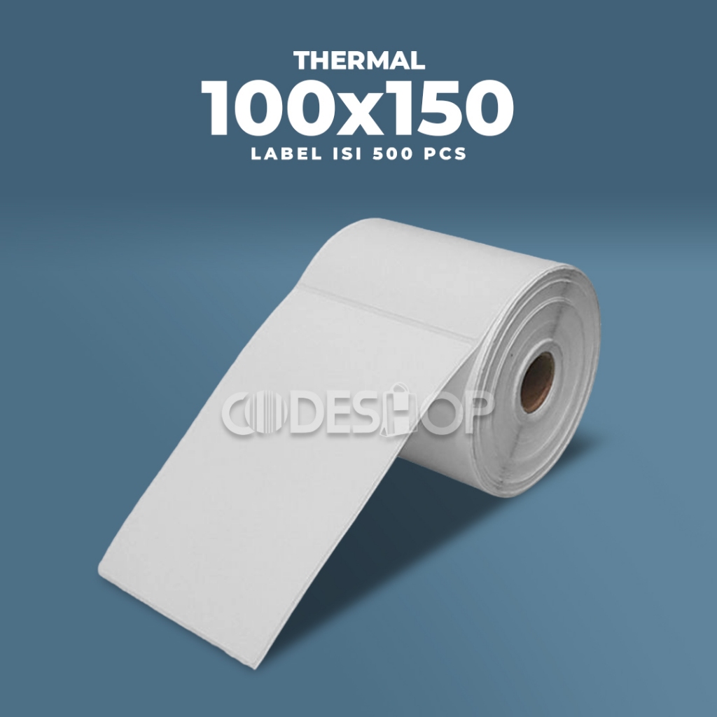 Jual Label Printer Barcode 100x150mm Thermal Core 1 inch Isi 500 Pcs ...