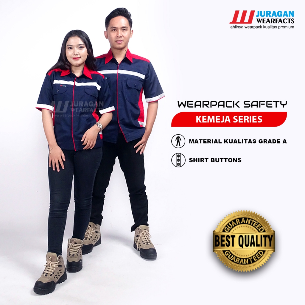 Jual Juragan Wearfacts Baju Wearpack Safety Lengan Pendek Warna Merah