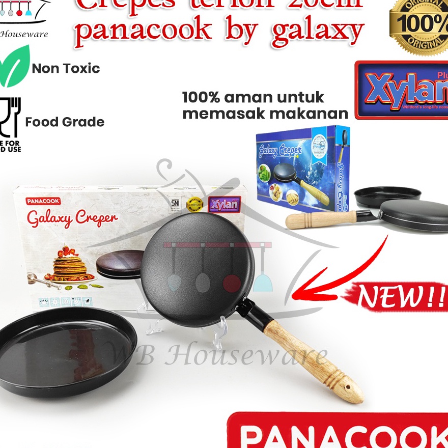 Jual Penjualan TerbaikCOD crepes maker galaxy panacook 2cm Wajan Kulit ...