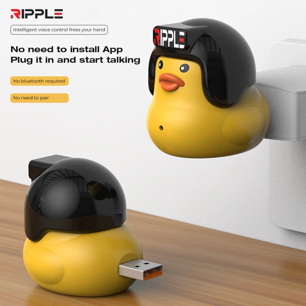 Ripple Bebek Pintar Perintah Suara Voice Command USB Smart AI Remote AC TV Lampu Malam | AutoStock