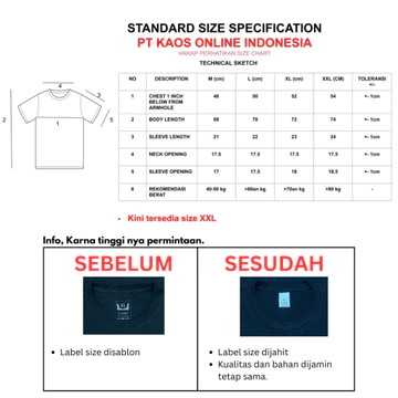 Kaos Polos Lengan Pendek Cotton Combed 30S