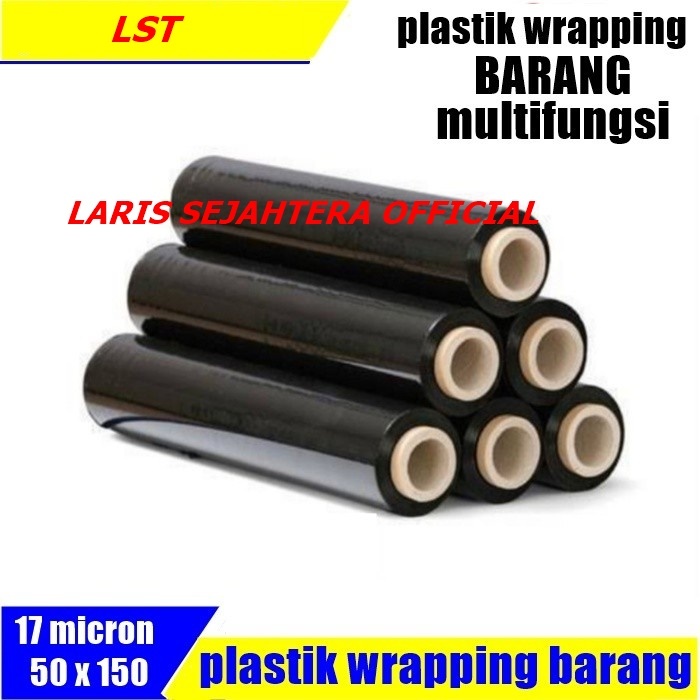 Jual Plastik Wrapping Hitam Plastik Pembungkus Kemasan Warna Hitam ...