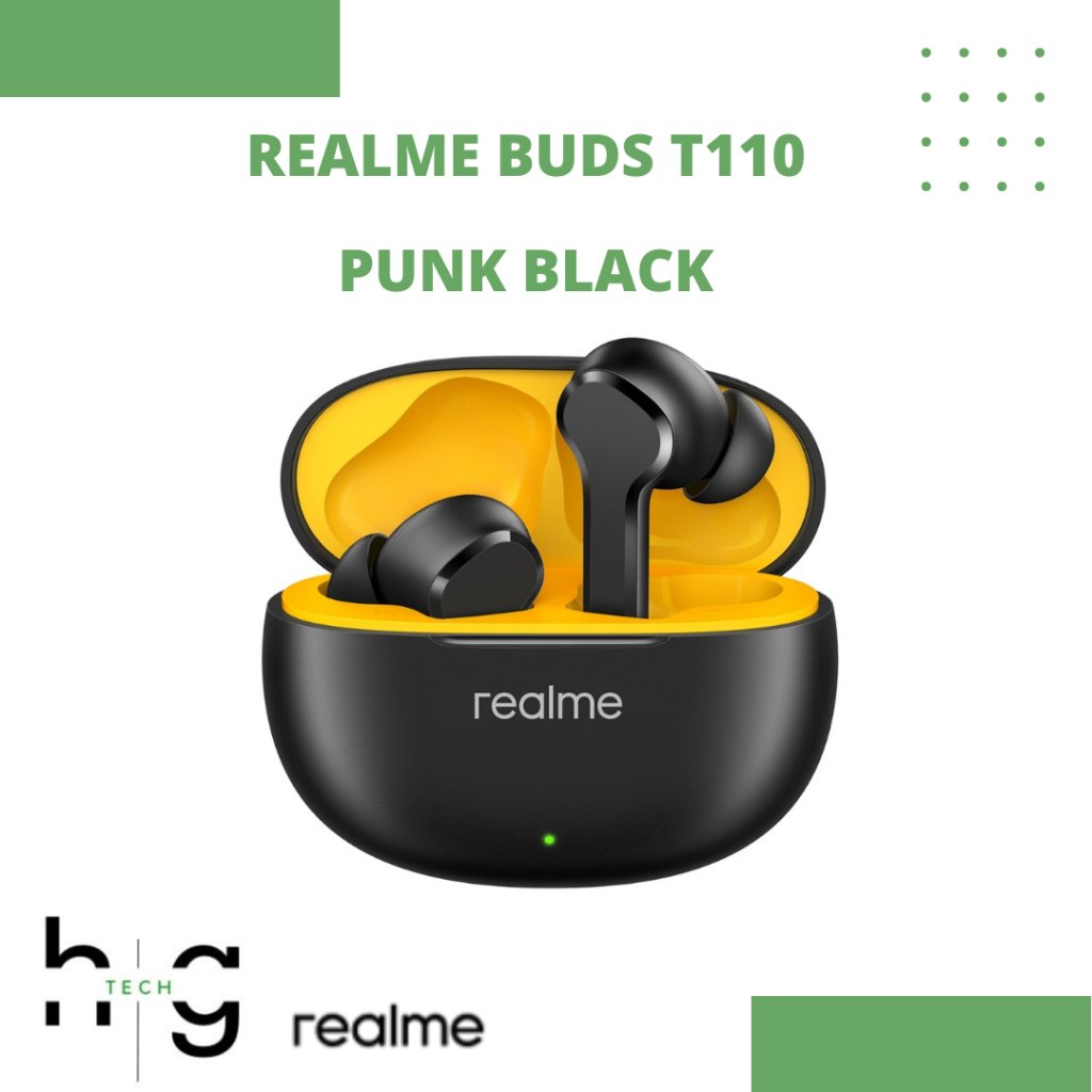 Jual realme Buds T110 TWS with AI ENC for Calls, Upto 38 Hours of