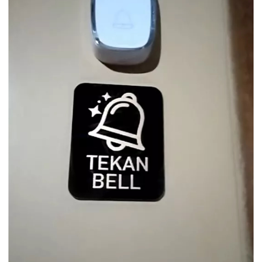 Jual Akrilik Tekan Bell / Sign Board Acrylic / Papan Tulisan Tekan Bell ...