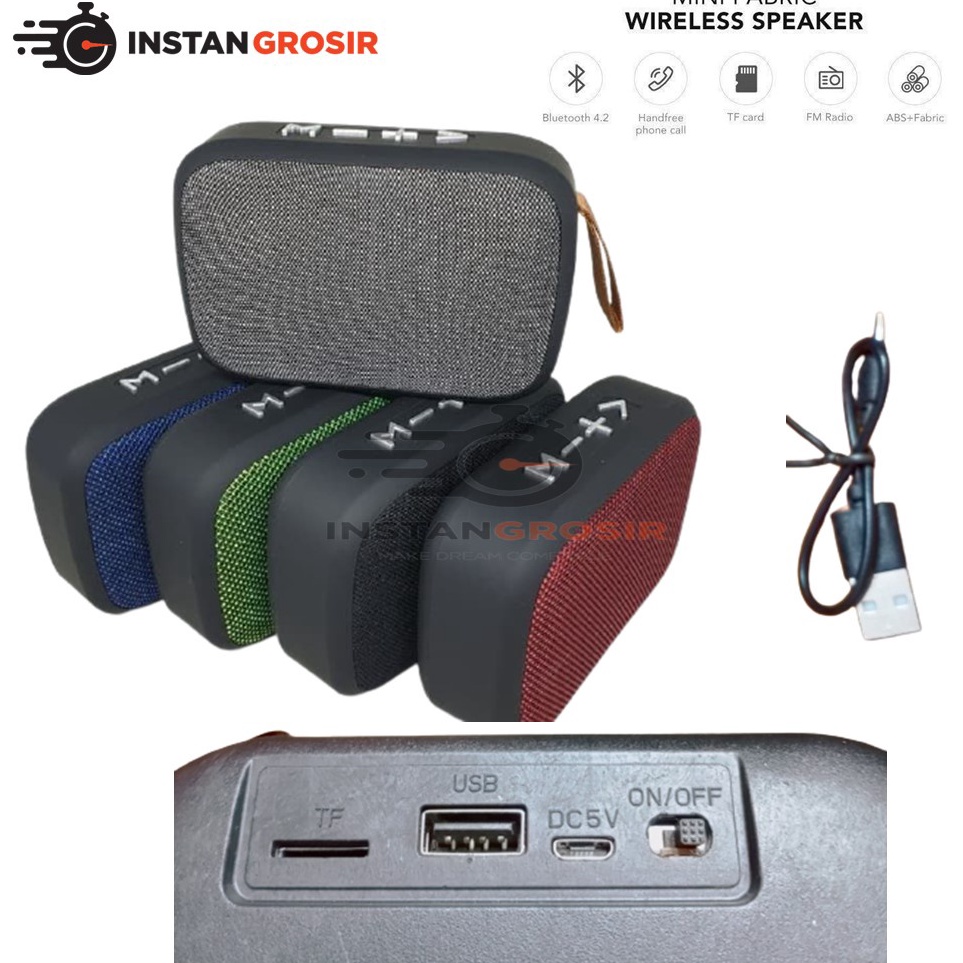 Jual da Speaker Bluetooh MG2 Wireless Mini charge portable Music Box ...