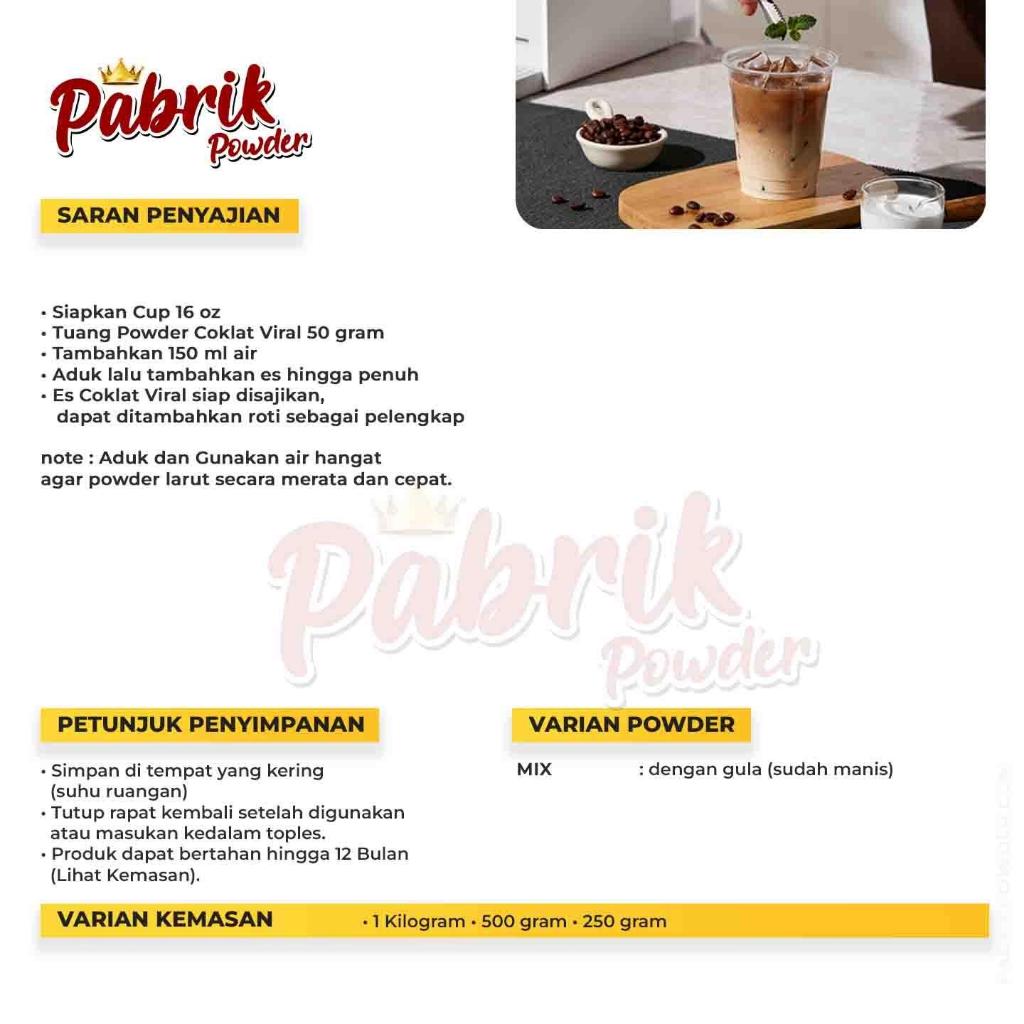 Jual Bubuk Minuman Coklat Viral, Special Chocolate series Powdered ...
