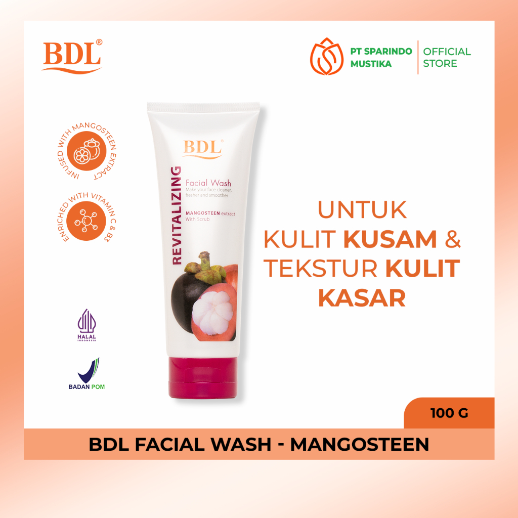 Jual BDL Facial Wash Gentle Cleanser Mangosteen 100gr For Sensitive