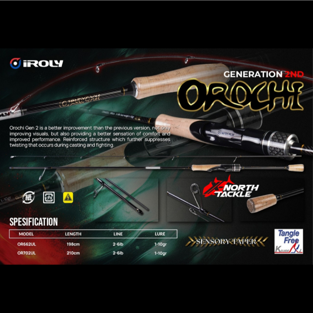 Jual Joran Pancing Iroly Orochi Spinning Dan Baitcasting Shopee Indonesia