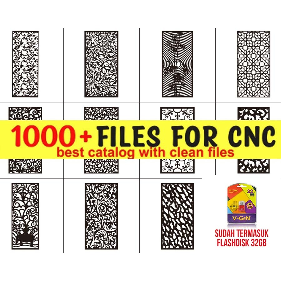 Jual 1000+ Desain File Laser Cutting CNC Router Plasma DXF Vektor ...