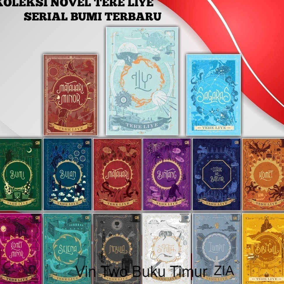 Jual Bebas Pilih Buku Novel Tere Liye Series Paket Lengkap Serial ...