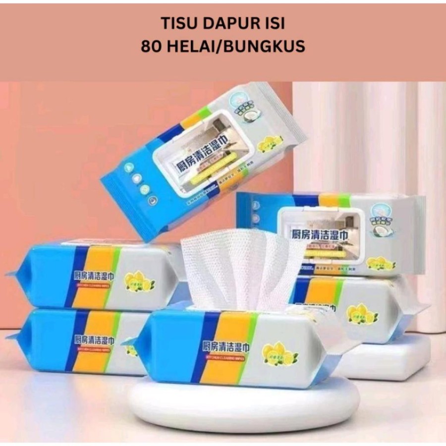 Jual Tisu Basah Dapur Pembersih Kompor Wastafel Panci Dapur Sekali ...