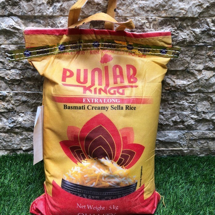 Jual Beras Basmati PUNJAB KING Basmati Creamy Sella RIce 3 KG REPACKING ...