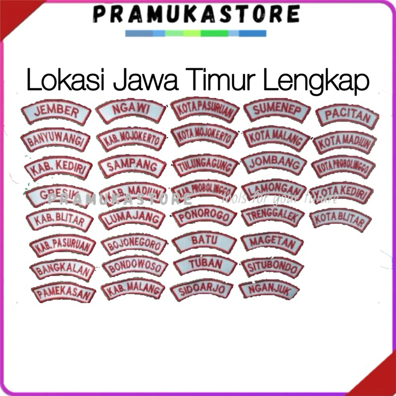 Jual Bijian Kwarcab JAWA TIMUR Badge Lokasi | Bet Lokasi Jawa Timur ...