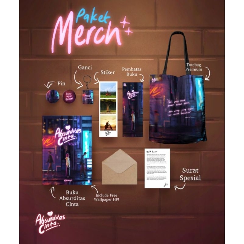 Jual Paket Merchandise Absurditas Cinta | Shopee Indonesia