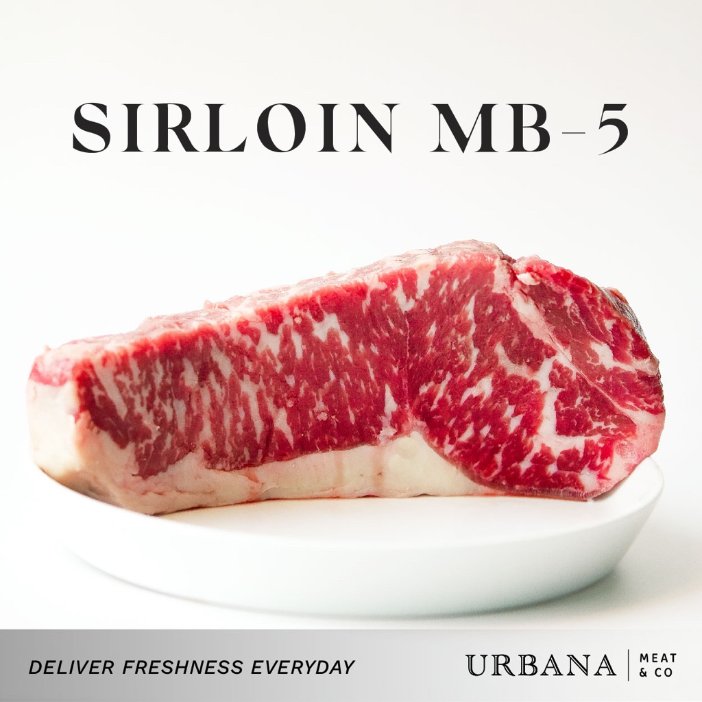 Jual Daging Sapi Sirloin Wagyu MB5, premium import, fresh everyday ...