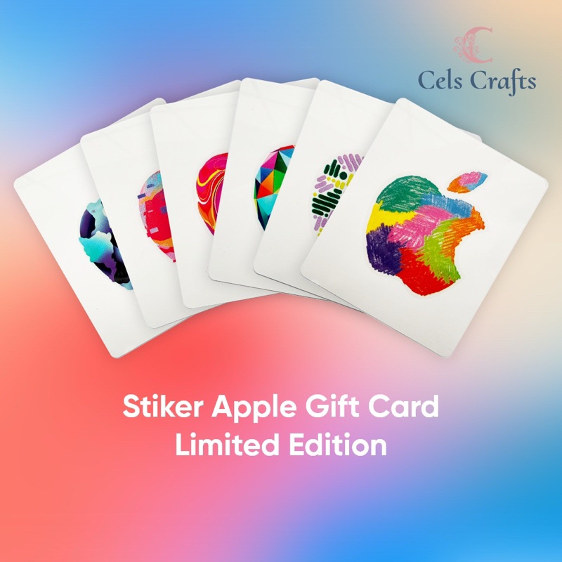 Jual [Original] Stiker Apple Gift Card Asli Sticker Limited | Shopee ...