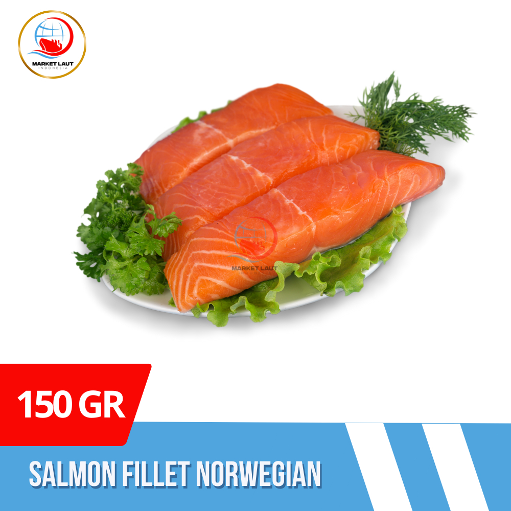Jual Salmon Fillet Steak Norwegian 150-200 gr 1 pcs Ikan Salmon Fillet ...