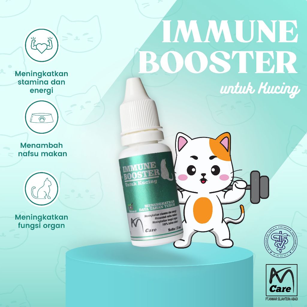 Jual AMcare Immune Booster Kucing 15ml ~ AM Care Vitamin Imun Kucing ...