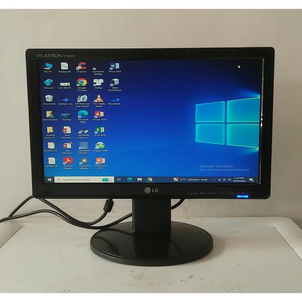 Jual lcd monitor lg flatron w1642s-pf 16inch siap pakai no1 | Shopee ...