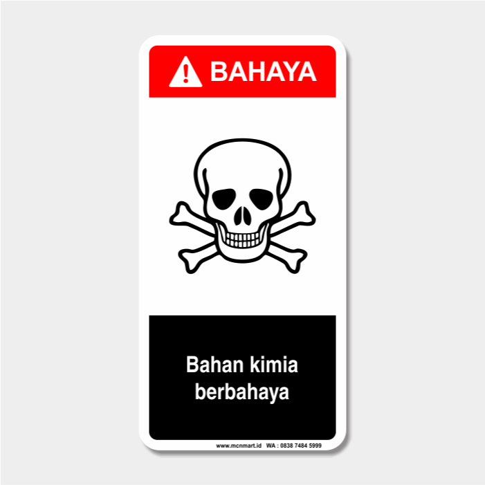 Jual Safety Sign Rambu K3 Bahaya - Bahan Kimia Berbahaya | Shopee Indonesia