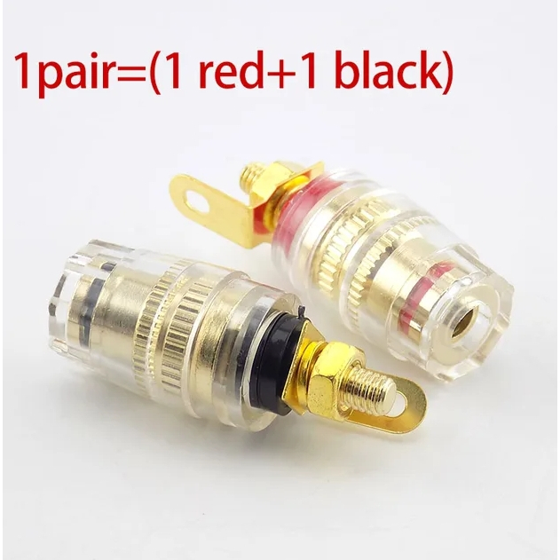 Pioneer Compatible 4mm Gold Plated Binding Posts For Speakers - Set Of 4