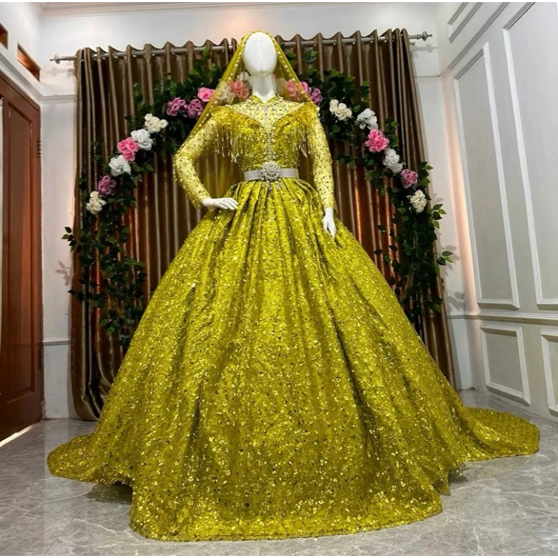 Jual ball gown (Lemon) | Shopee Indonesia