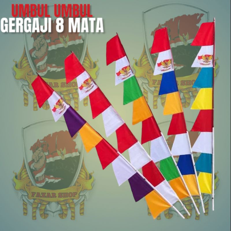 Umbul Umbul Garuda 1kodi isi 20pcs Premium Dekorasi 17 Agustus HUT RI