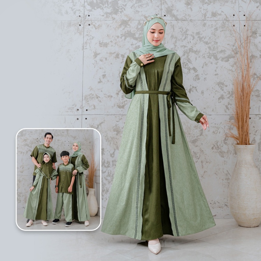 Jual silmi indira dress gamis wanita korean style gamis simple
