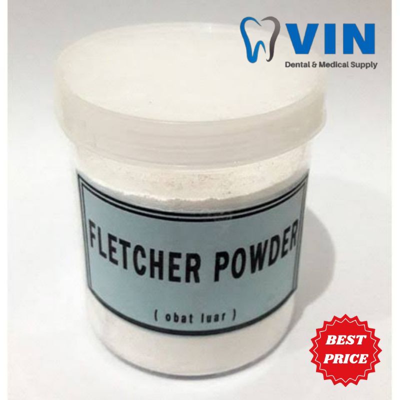Jual Fletcher powder dental bubuk fletcher 100gram | Shopee Indonesia