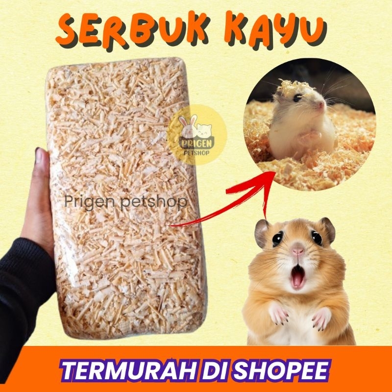 Jual GROSIR!! Serbuk Kayu Hamster - Bedding Hamster dan Burung - Alas ...