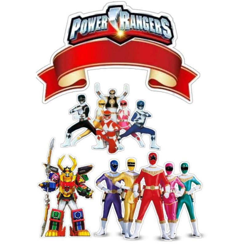 Jual Cetak Topper Power Rangers, Topper Kue Ultah | Shopee Indonesia