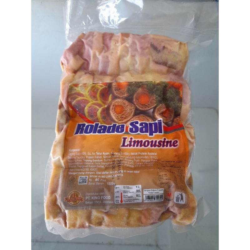 Jual KINGFOOD ROLADE SAPI LIMOUSINE ISI 50 1kg | Shopee Indonesia