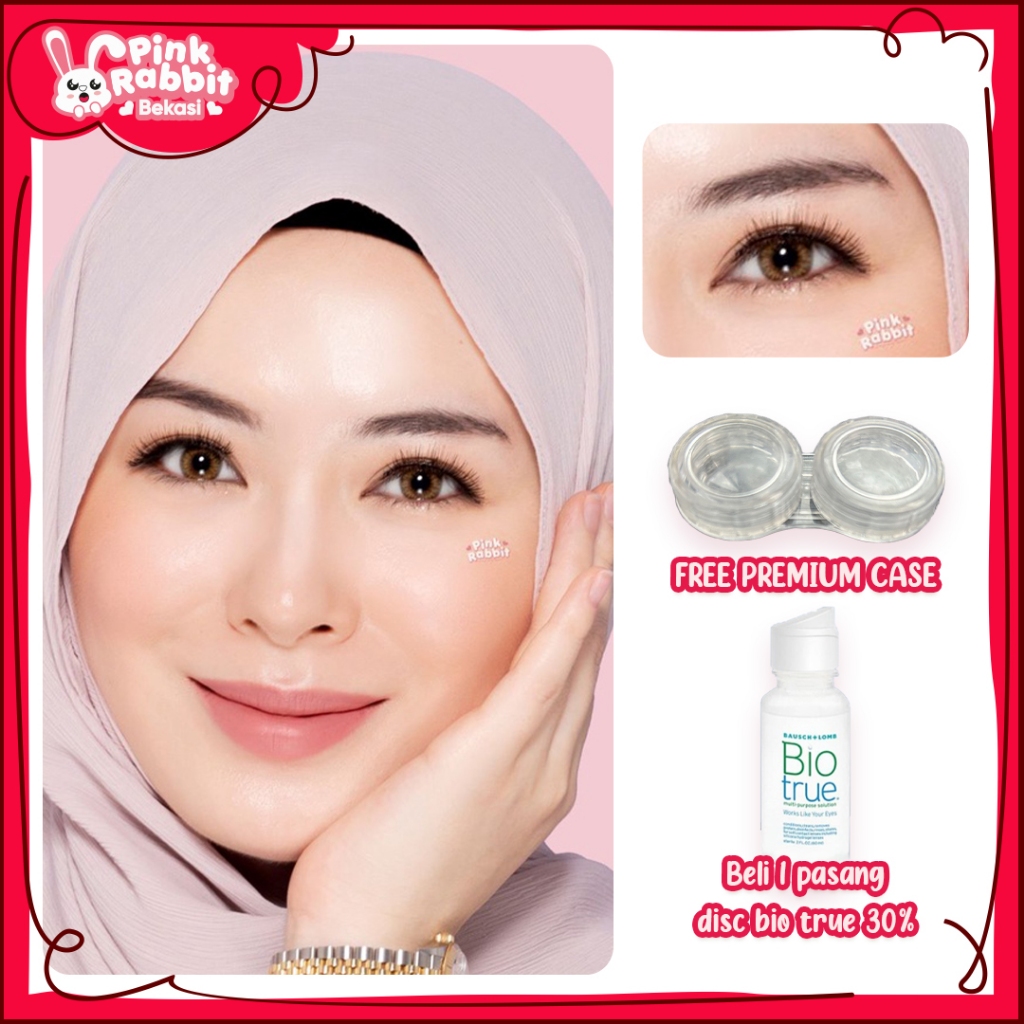Jual Pink Rabbit Softlens Minus Spanish Brown Normal dan -0,50 s/d -8. ...