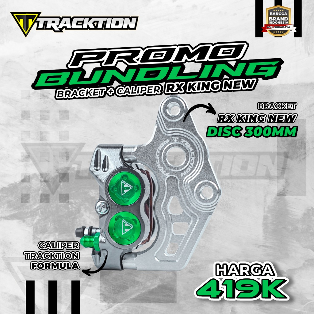 Jual PROMO BUNDLING BRACKET + CALIPER FOR RX-KING NEW DISC 300MM ...