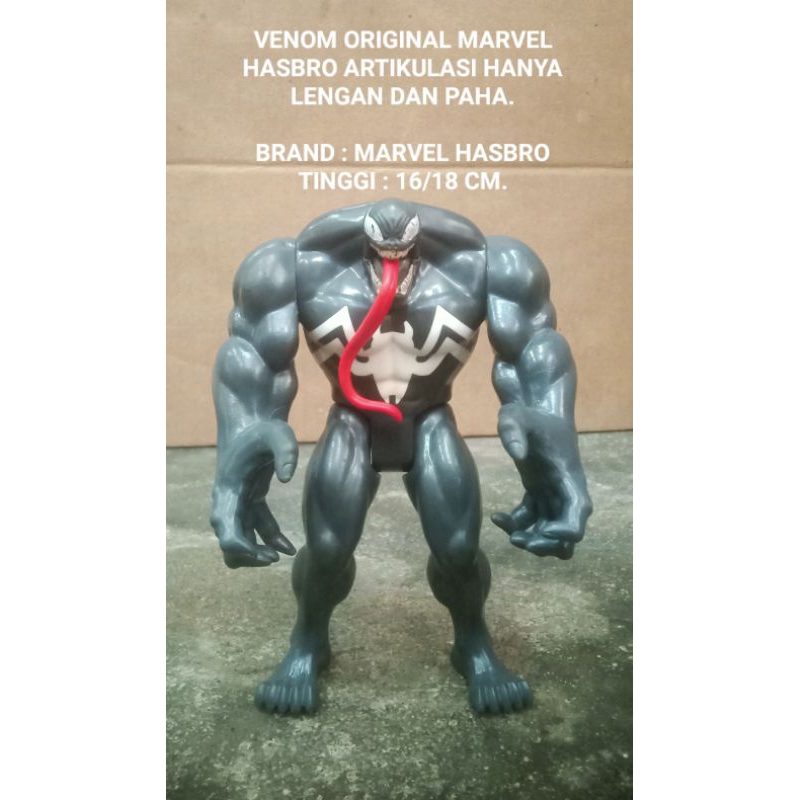 Jual VENOM ORIGINAL MARVEL HASBRO ARTIKULASI BEKAS /.MAINAN SECONDS