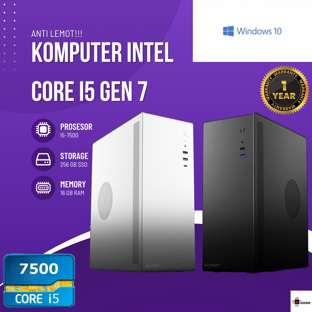 Jual Komputer Intel Core i5 7500 ram 16gb ssd 256gb | Shopee Indonesia