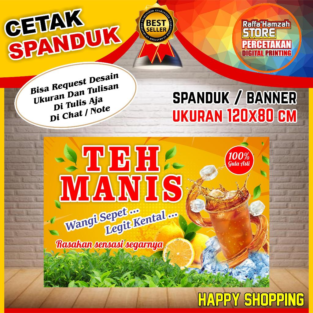 Jual Spanduk Banner Backdrop Es Teh Manis Banner Es Teh Manis