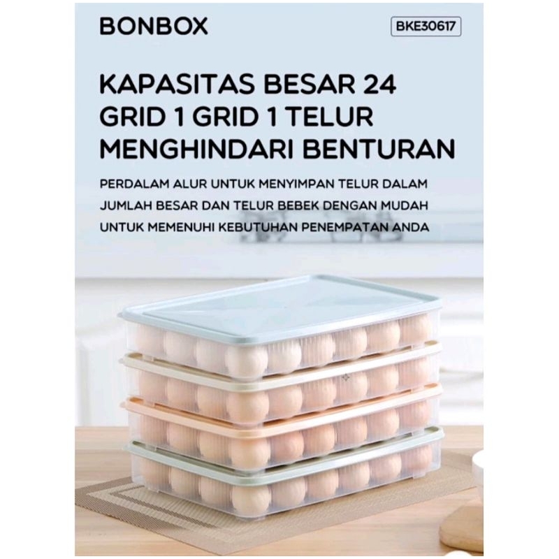 Jual Box telur bonbox storage tempat penyimpanan telur kedap udara egg ...